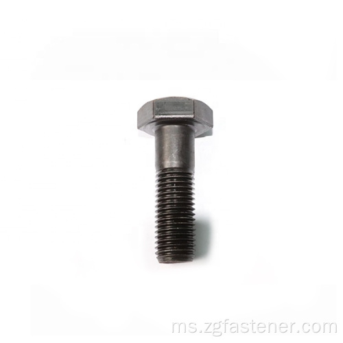 DIN931 Gred 4.8 Black Zinc Hex Bolts Half Threaded Hex Bolts